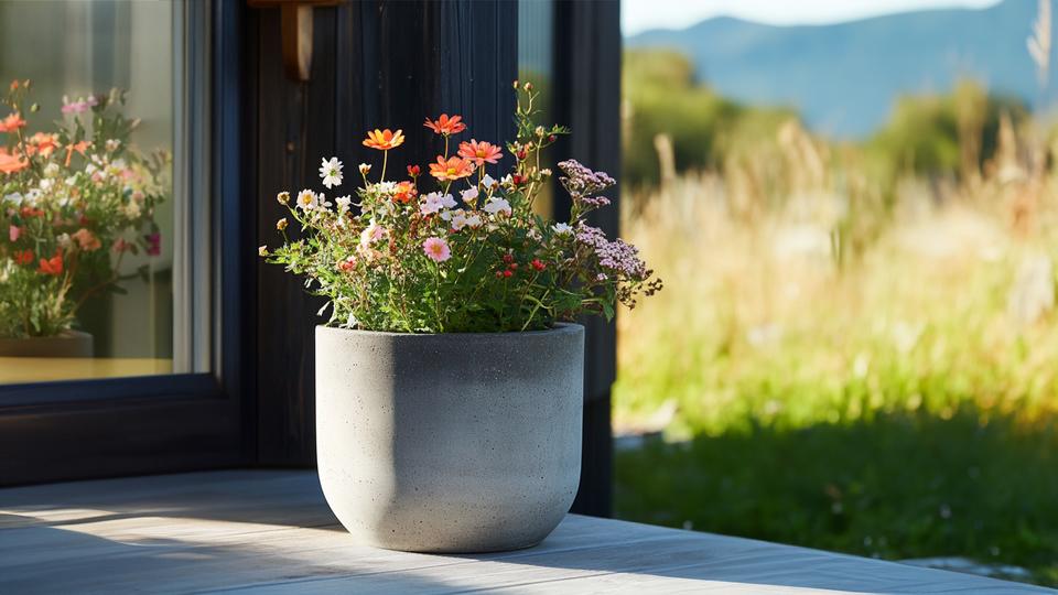 Støp dine egne blomsterkrukker